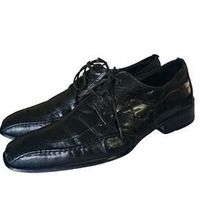 Robert Wayne Fresco Men's Black Dress Shoes, Size 12